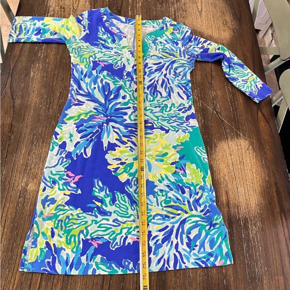 Lilly Pulitzer Riva Dress Brilliant Blue Wade & Sea Size Small Like New - Picture 7 of 13